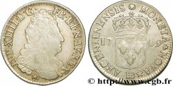 LOUIS XIV THE SUN KING Quarante-quatre sols de Strasbourg 1709 Strasbourg