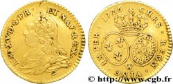 LOUIS XV DIT LE BIEN AIMÉ Demi-louis d or aux écus ovales, buste habillé 1726 Lille