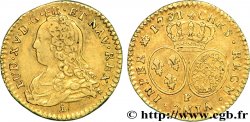 LOUIS XV DIT LE BIEN AIMÉ Demi-louis d or aux écus ovales, buste habillé 1731 Dijon