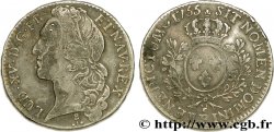 LOUIS XV THE WELL-BELOVED Demi-écu dit au bandeau 1755 Dijon