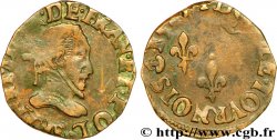 HENRI III Double tournois, type de Troyes 1587 Troyes