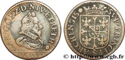 ARDENNES - PRINCIPAUTY OF ARCHES-CHARLEVILLE - CHARLES I OF GONZAGUE Liard, type 3A