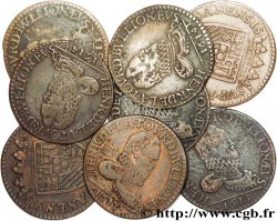 SEDAN - HENRI OF LA TOUR D AUVERGNE Lot de 8 liards, type 4 (col fraisé)