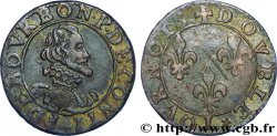 PRINCIPAUTY OF CHATEAU-REGNAULT - FRANCOIS OF BOURBON-CONTI Double tournois, type 14, buste A