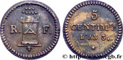 LA CONVENTION Essai de 5 centimes à l’autel de la Liberté 1795