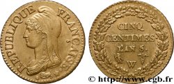 Cinq centimes Dupré, grand module 1797 Lille F.115/31