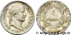 1 franc Napoléon Ier tête laurée, République française 1808 Rouen F.204/3 SUP