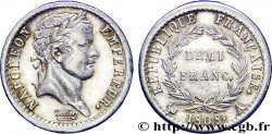 Demi-franc Napoléon Ier tête laurée, République française 1808 Paris F./