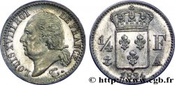 1/4 franc Louis XVIII 1824 Paris F.163/31