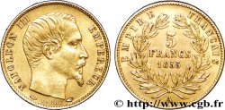 5 francs or Napoléon III tête nue, petit module 1855 Paris F.500A/2