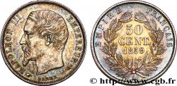 50 centimes Napoléon III, tête nue 1859 Paris F.187/10