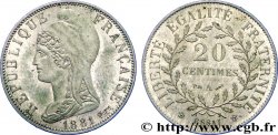 Essai de 20 centimes d’après Dupré 1881 Paris VG.3970