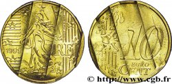 EUROPÄISCHE ZENTRALBANK 10 centimes d’euro, premier type avec tranche aux cannelures fines 1999 Pessac