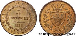 ITALIE - ROYAUME DE SARDAIGNE - CHARLES-FÉLIX 3 centesimi 1826 Bologne