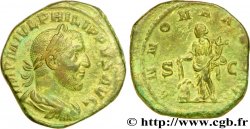 PHILIPPE Ier L ARABE Sesterce, (GB, Æ 30) TTB+