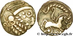 AULERQUES ÉBUROVICES (Région d Évreux) Denier d argent scyphate dit au sanglier