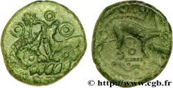 GALLIA - AULERCI EBUROVICES (Región d Evreux) Bronze aux animaux affrontés