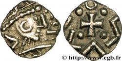 ANGLO-SAXONS Sceat à la tête casquée, Série D, type 2c SUP
