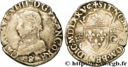 HENRI III. MONNAYAGE AU NOM DE CHARLES IX Demi-teston, 2e type 1575 (MDLXXV) Aix-en-Provence