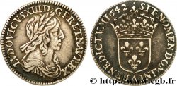 LOUIS XIII LE JUSTE Douzième d écu, buste drapé et cuirassé (2e buste de Jean Warin) 1642 Paris, Monnaie de Matignon TTB