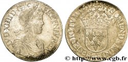 LOUIS XIV THE SUN KING Écu à la mèche longue 1652 Rennes