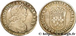 LOUIS XIV THE SUN KING Quart d écu à la mèche longue 1652 Riom