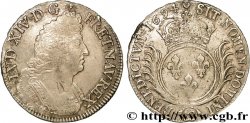 LOUIS XIV LE GRAND OU LE ROI SOLEIL Écu aux palmes 1694 Besançon