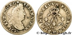 LOUIS XIV LE GRAND OU LE ROI SOLEIL Quadruple sol aux deux L 1695 La Rochelle