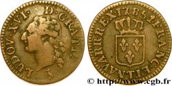 LOUIS XVI Liard dit à l écu 1785 Nantes