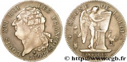 LOUIS XVI Écu dit au génie , légende FRANÇOIS 1792 Limoges