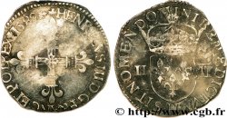 HENRI III Quart d écu, croix de face 1589 La Rochelle