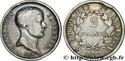 2 francs Napoléon Empereur, tête de nègre 1807 Paris F.253/1