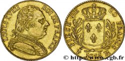 20 francs or Louis XVIII, buste habillé 1815 Londres F.518/1