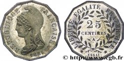 Essai de 25 centimes d’après Dupré, sur flan dodécagonal 1881 Paris VG.3965