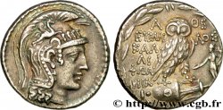 ÁTICA - ATENAS Tétradrachme stéphanophore