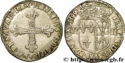 HENRI IV LE GRAND Quart d écu de Navarre 1599 Saint-Palais