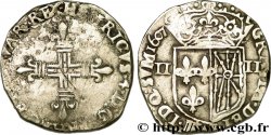 HENRI IV LE GRAND Quart d écu de Navarre 1607 Saint-Palais