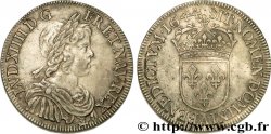LOUIS XIV THE SUN KING Demi-écu à la mèche courte 1644 Paris, Monnaie du Louvre