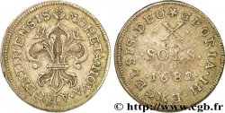 LOUIS XIV LE GRAND OU LE ROI SOLEIL X sols 1682 Strasbourg