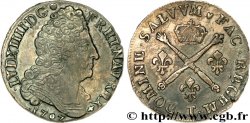 LOUIS XIV LE GRAND OU LE ROI SOLEIL Vingt sols aux insignes 1707 Nantes
