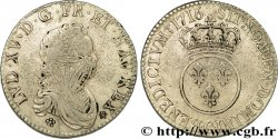 LOUIS XV DIT LE BIEN AIMÉ Demi-écu dit  vertugadin  1716 Caen TB+