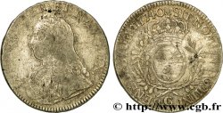 LOUIS XV THE WELL-BELOVED Écu dit “aux branches d olivier” 1740 Caen