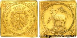 DEUTSCHLAND - WURZBURG Demi-ducat, flan carré, refrappe 1700 Nuremberg