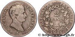 2 francs Napoléon Empereur, Calendrier révolutionnaire 1805 Limoges F.251/17