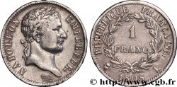 1 franc Napoléon Ier tête laurée, République française 1808 Bayonne F.204/9