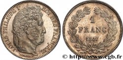 1 franc Louis-Philippe, couronne de chêne 1847 Paris F.210/110