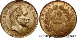 10 francs or Napoléon III, tête laurée 1864 Paris F.507A/6