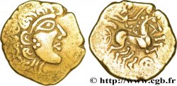 CARNUTES (Région de la Beauce) Statère d’électrum à la joue ornée et à la lyre