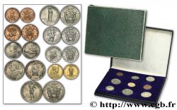 VATICANO - PIE XI (Achille Ratti) Coffret de neuf monnaies 1936 Rome