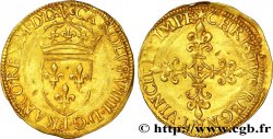 CHARLES IX Écu d or au soleil, 1er type 1565 Angers